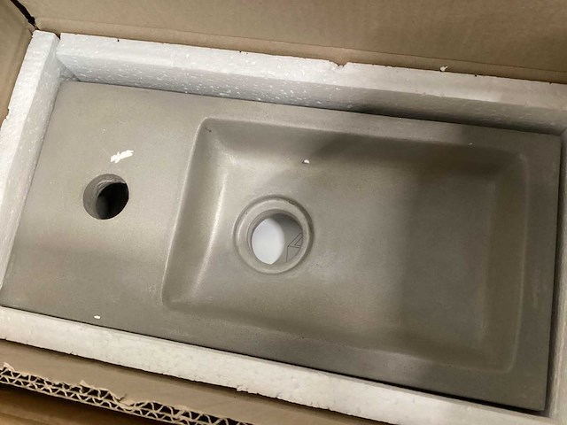 Differnz wasbak jukon beton, complete set - afbeelding 3 van  4