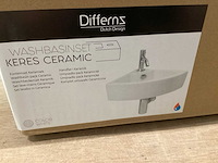 Differnz wasbak keres ceramic keramiek, complete set - afbeelding 5 van  6