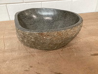 Differnz wasbak lombok riverstone natuursteen - afbeelding 1 van  3