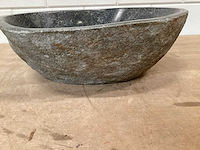 Differnz wasbak lombok riverstone natuursteen - afbeelding 2 van  5