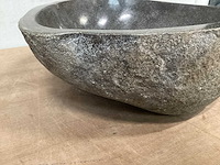 Differnz wasbak lombok riverstone natuursteen - afbeelding 3 van  4