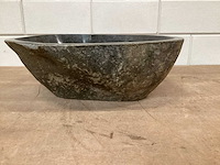 Differnz wasbak lombok riverstone natuursteen - afbeelding 1 van  5