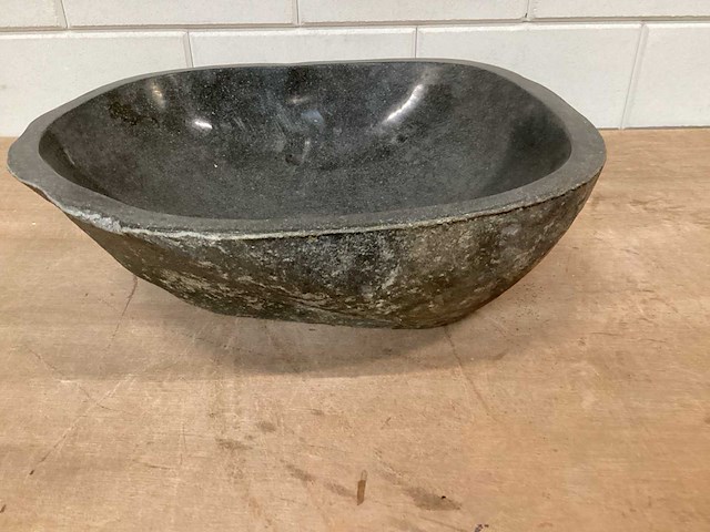 Differnz wasbak lombok riverstone natuursteen - afbeelding 2 van  5