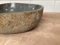Differnz wasbak lombok riverstone natuursteen - afbeelding 3 van  5