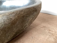 Differnz wasbak lombok riverstone natuursteen - afbeelding 2 van  3
