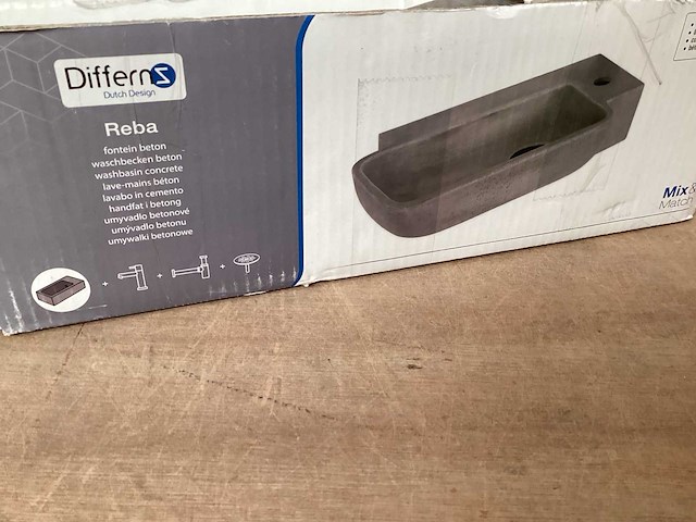 Differnz wasbak reba beton - afbeelding 4 van  4