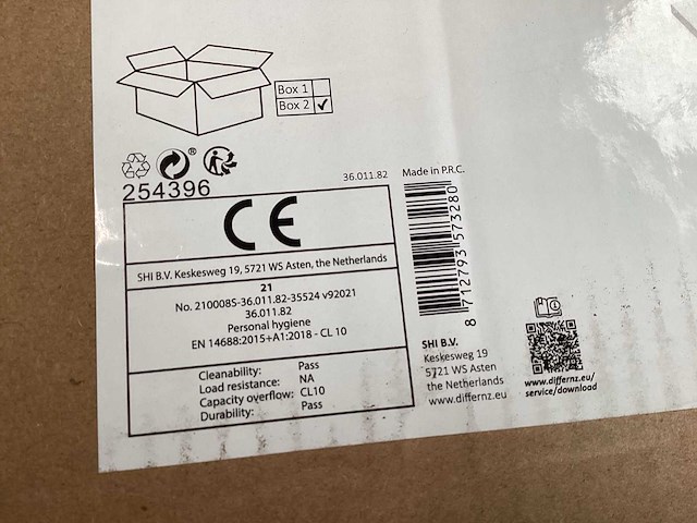 Differnz wastafel composiet, wit - afbeelding 5 van  5