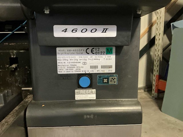 Digi aw-4600fx etiketteer- en weegsysteem - afbeelding 6 van  16