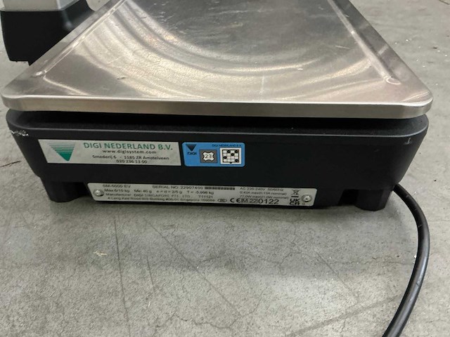 Digi sm-6000ev ll weegschaal - afbeelding 7 van  9