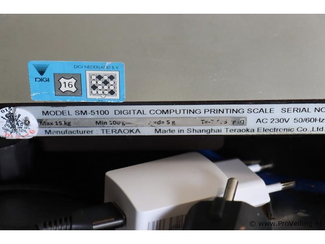 Digi sm etikettenweegschaal model sm-5100 - afbeelding 5 van  9