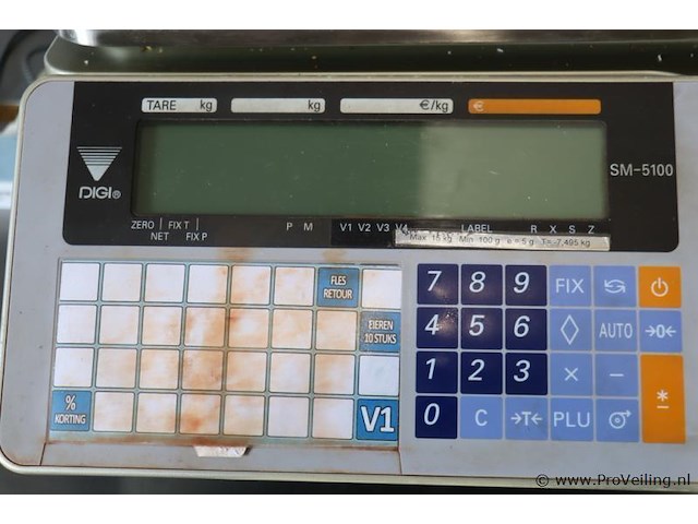 Digi sm etikettenweegschaal model sm-5100 - afbeelding 3 van  8