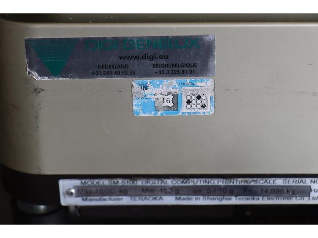 Digi sm etikettenweegschaal model sm-5100 - afbeelding 6 van  8