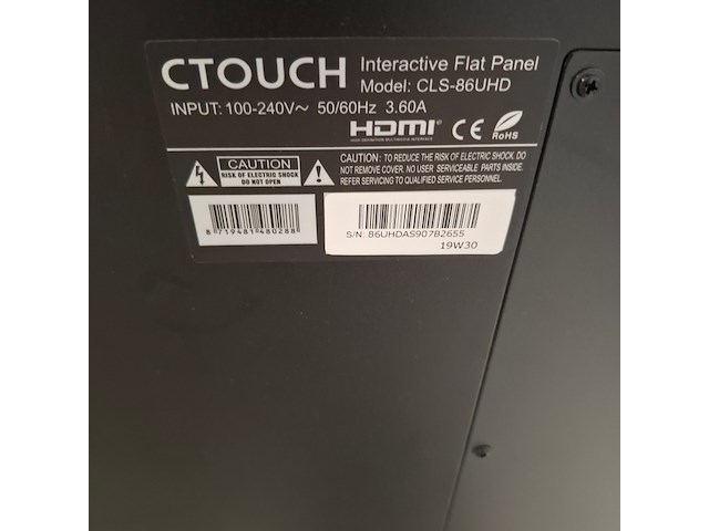 Digibord, ctouch, cls-86uhd - afbeelding 4 van  9