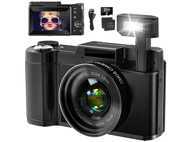 Digitale camera 4k 48mp vlogging camera voor youtube 16x digitale zoom - afbeelding 5 van  5