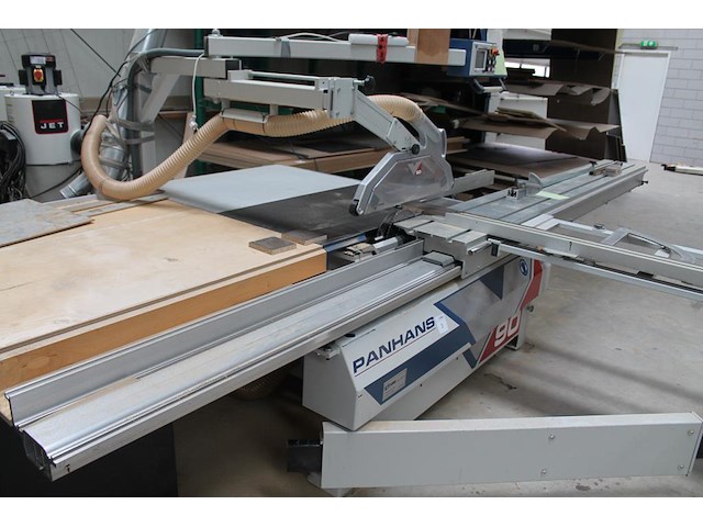 Digitale formaatzaag panhans 90 met afzuiger jet dc1.5. bouwjaar 2008. - afbeelding 2 van  8