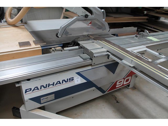 Digitale formaatzaag panhans 90 met afzuiger jet dc1.5. bouwjaar 2008. - afbeelding 3 van  8