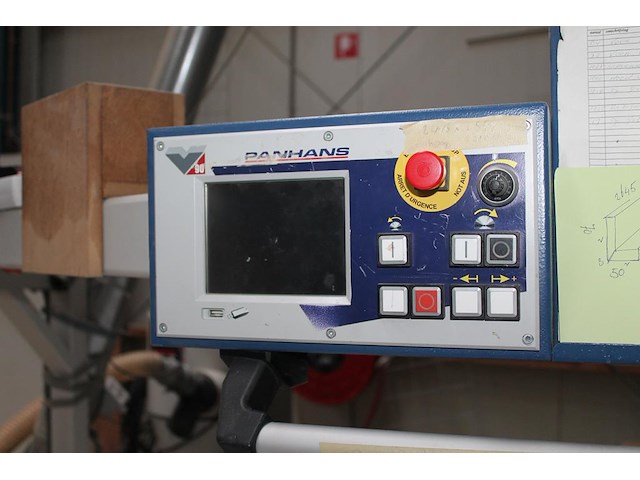 Digitale formaatzaag panhans 90 met afzuiger jet dc1.5. bouwjaar 2008. - afbeelding 4 van  8