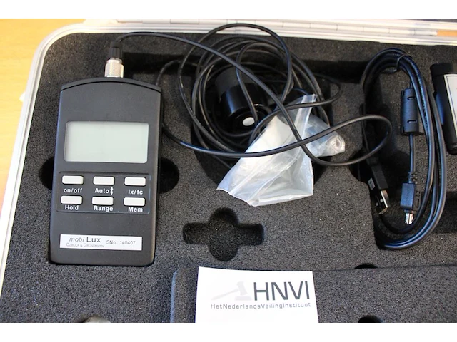 Digitale lux meter czibula&grundmann met diverse accessoires in koffer. - afbeelding 2 van  2
