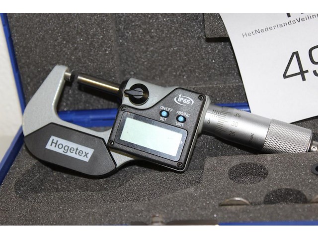 Digitale micrometer hogetex. 0-25 mm. - afbeelding 2 van  2
