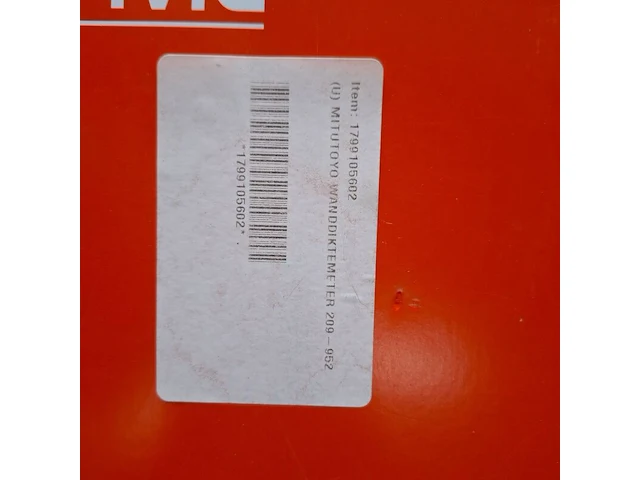 Digitale schuifmaat / wanddiktemeter mitutoyo, 209-952 - afbeelding 7 van  7