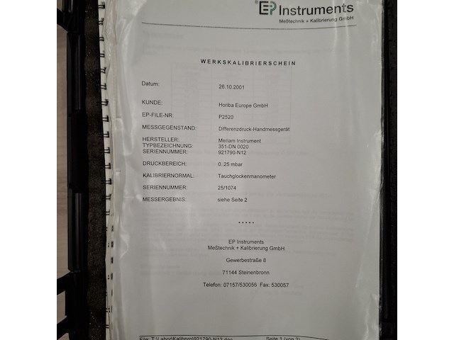 Digitale thermometer met 2x manometer comark, meriam instruments - afbeelding 14 van  14