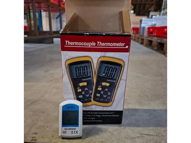 Digitale thermometer met barometer - afbeelding 1 van  4