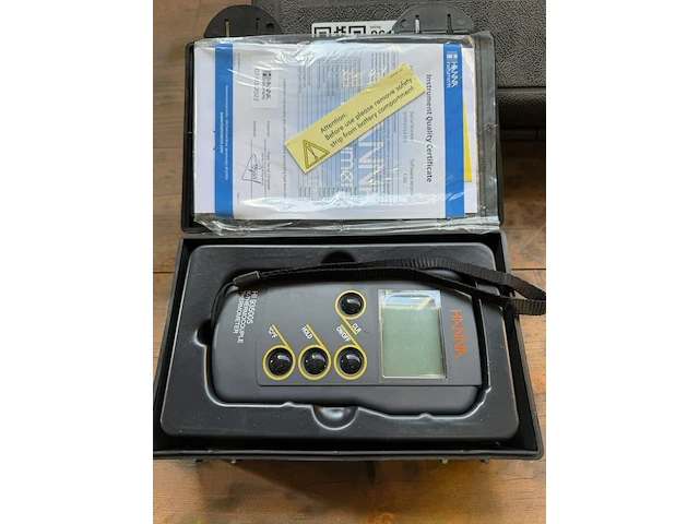 Digitale thermometer met koffer, hanna instruments, hi 935005, grijs, incl. documenten - afbeelding 1 van  4