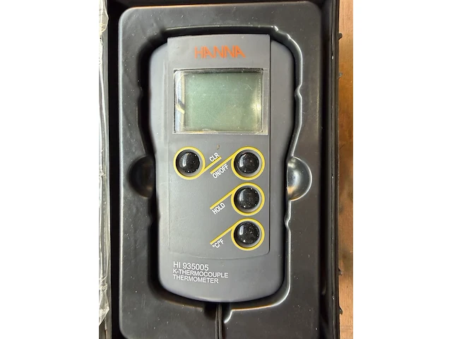 Digitale thermometer met koffer, hanna instruments, hi 935005, grijs, incl. documenten - afbeelding 3 van  4