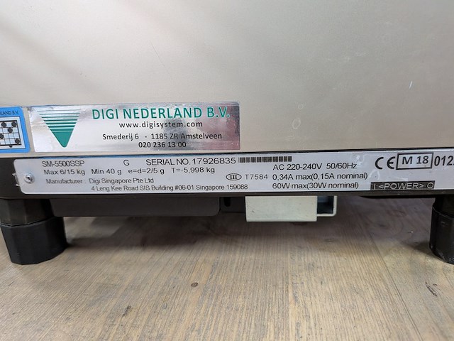Digitale weegschaal, digi, sm-5500ssp - afbeelding 10 van  13