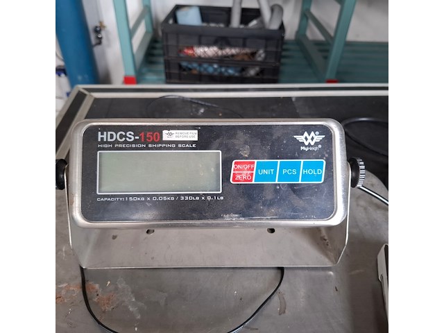 Digitale weegschaal met digitale thermometer myweigh, hdcs-150 - afbeelding 2 van  6