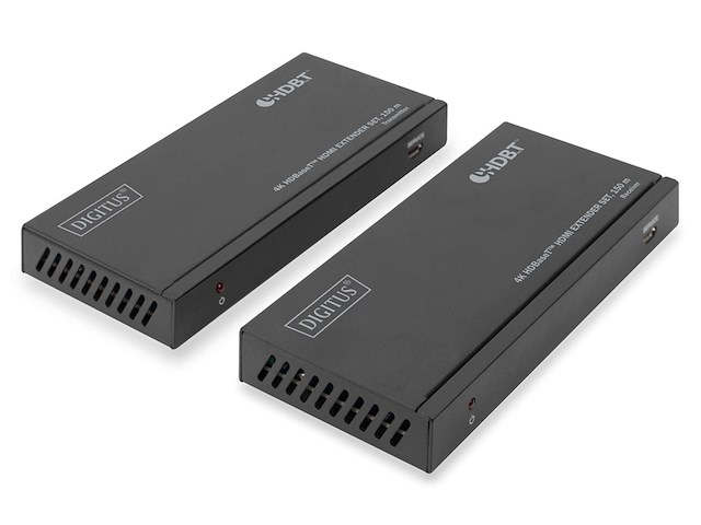 Digitus ds55508 audio/video extender avzender & ontvanger zwart - afbeelding 1 van  5