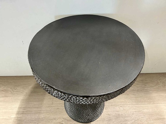 Dijk 37,5x37,5x44cm zwart bijzettafel - afbeelding 2 van  5
