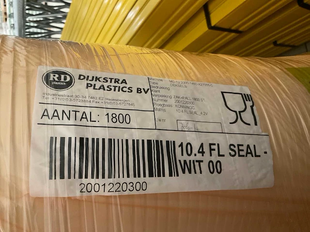 Dijkstra plastics deksels wit (3100x) - afbeelding 1 van  3