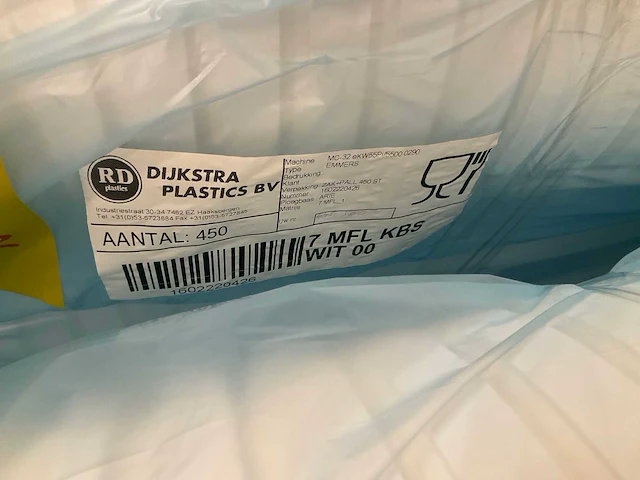Dijkstra plastics emmers wit (1350x) - afbeelding 2 van  2