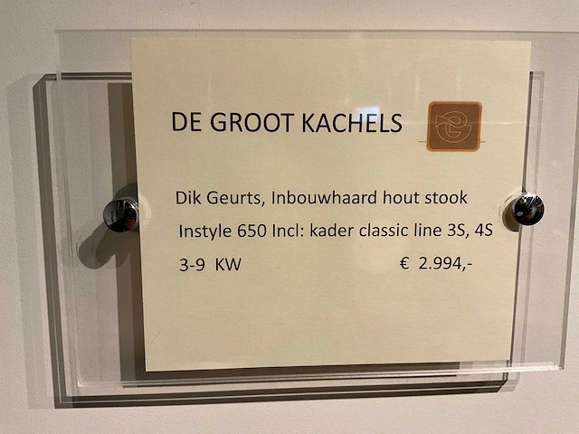 Dik geurts instyle 650 inbouw houtkachel - afbeelding 5 van  5