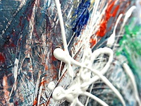 Dik opgezet schilderij op doek - afbeelding 4 van  5