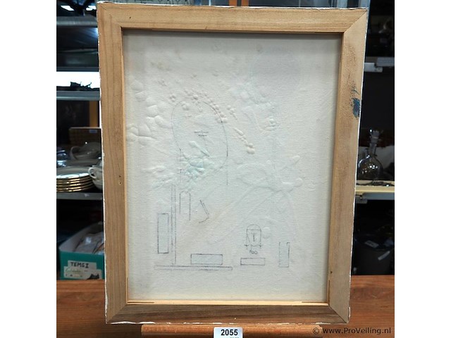Dik opgezet schilderij op doek - afbeelding 5 van  5