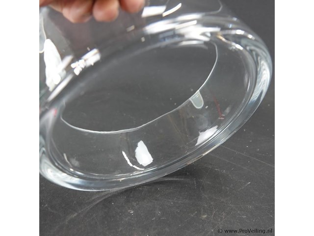 Dikwandige schaal met bloemampulvaasjes - afbeelding 5 van  5