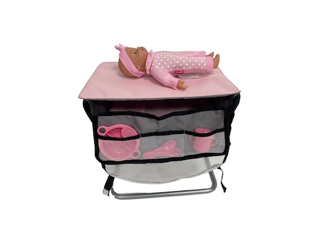 Dimian bambolina verzorgingstafel set met pop en accesoires - afbeelding 1 van  1