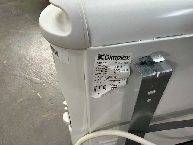 Dimplex dxw330 elektrische verwarming (2x) - afbeelding 5 van  5