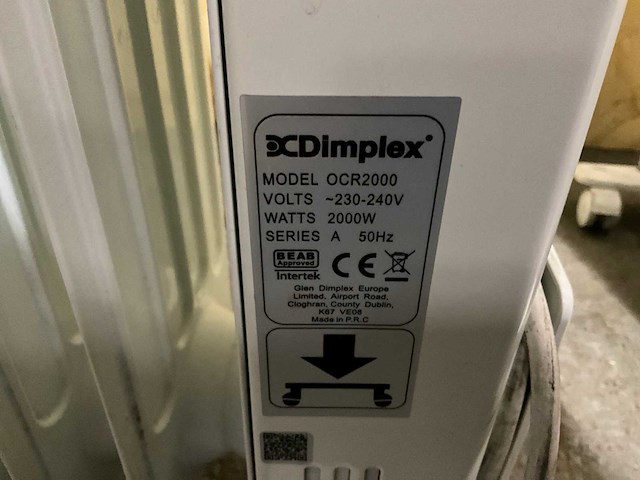 Dimplex ocr2000 elektrische verwarming 2000w (8x) - afbeelding 6 van  6