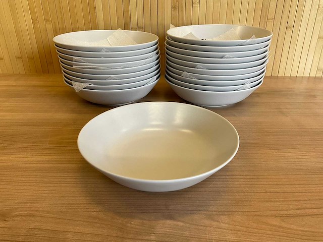 Dinera - diepe borden (2 dozen à 20 stuks) - 22 cm - beige - afbeelding 2 van  7