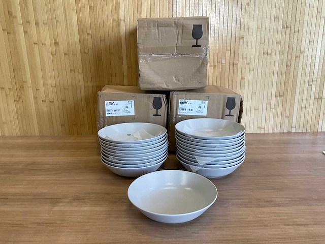 Dinera - diepe borden (3 dozen à 20 stuks) - 22 cm - beige - afbeelding 1 van  7
