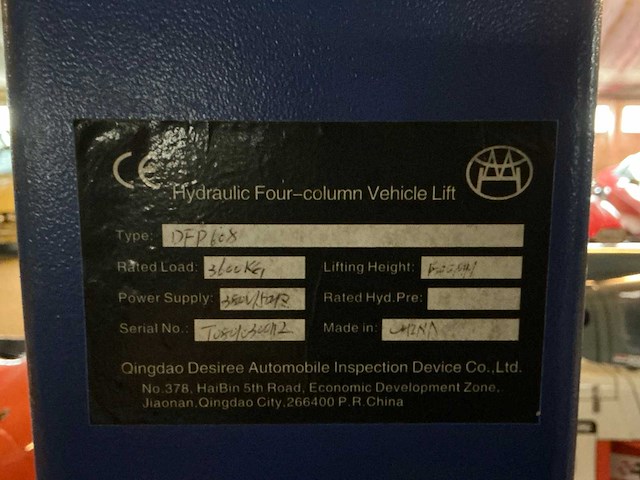 Dingdoa dfp608 verrijdbare hefbrug - afbeelding 10 van  12