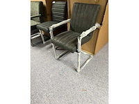 Dining chair (4x) grijs leder - afbeelding 2 van  2