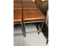 Dining chair (6x) bar hocker schapen leder - afbeelding 1 van  3