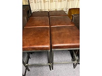 Dining chair (6x) bar hocker schapen leder - afbeelding 3 van  3