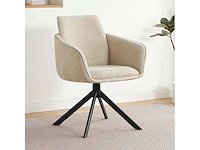 Dining chair (6x) boucle beige auto return - afbeelding 1 van  5