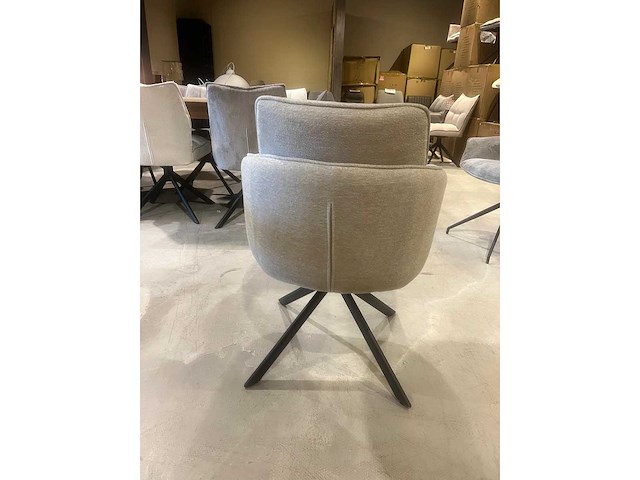 Dining chair (6x) boucle beige auto return - afbeelding 5 van  5