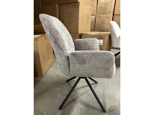 Dining chair ( 6x ) donna in touch taupe 360 autoreturn - afbeelding 2 van  3